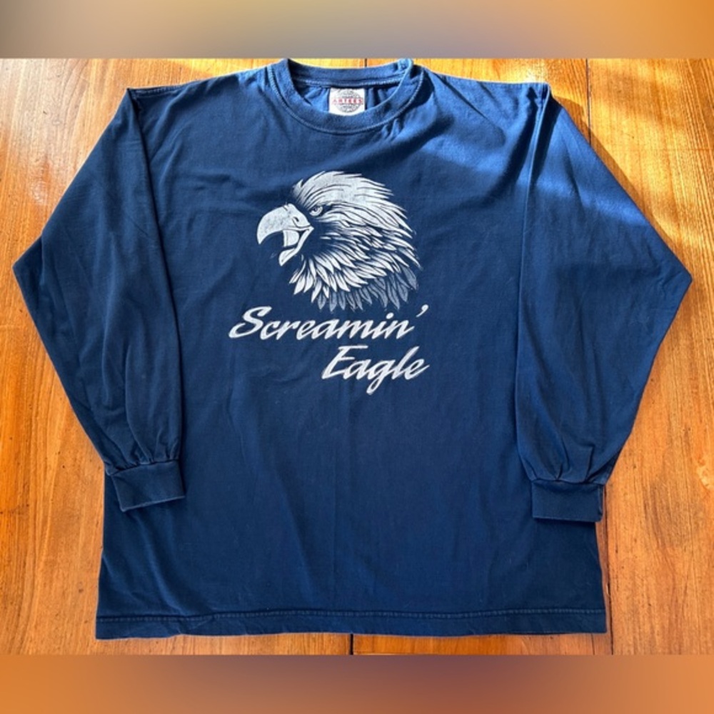 Vintage Screamin’ Eagle Harley Davidson Long Sleeve Graphic Tee - Picture 1 of 6